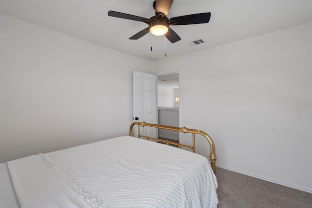 4201 Veiled Falls Dr, Pflugerville, TX 78660 - bedroom featuring carpet flooring and a ceiling fan