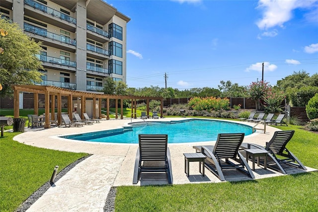 5921 Hiline Rd Unit 2404, Austin, TX 78734 - community pool with a pergola and a patio