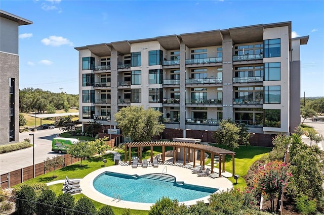 5921 Hiline Rd Unit 2404, Austin, TX 78734 - community pool featuring a pergola