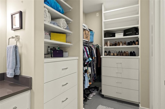 5921 Hiline Rd Unit 2404, Austin, TX 78734 - walk in closet with tile patterned floors