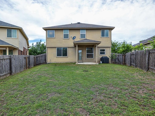 11509 Timber Heights Dr, Austin, TX 78754 - back of house featuring a fenced backyard and a patio area