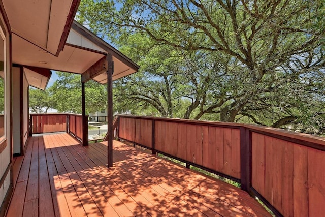 15507 NE Enid Dr, Austin, TX 78734 - view of wooden deck