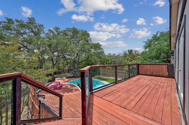 15507 NE Enid Dr, Austin, TX 78734 - view of wooden deck