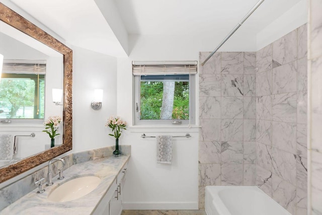 2606 Rockingham Dr, Austin, TX 78704 - full bath with vanity and shower / washtub combination