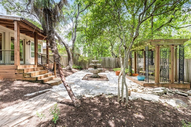 11978 Dorsett Rd, Austin, TX 78727 - fenced backyard featuring a patio area