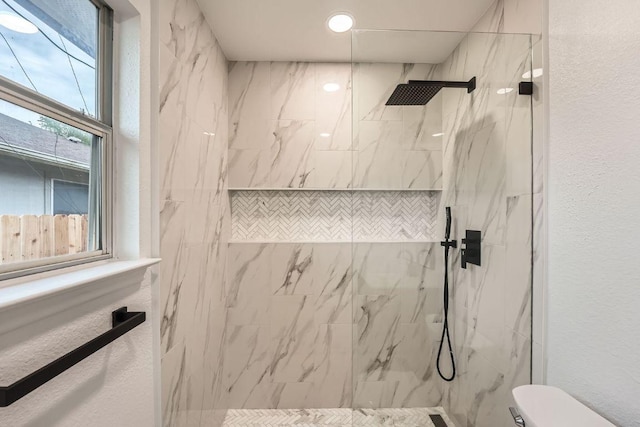 16825 Hamilton Point Cir, Manor, TX 78653 - full bath with toilet and a marble finish shower