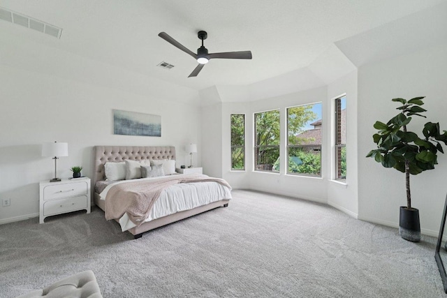 1508 Australis Cv, Austin, TX 78732 - carpeted bedroom with baseboards and ceiling fan