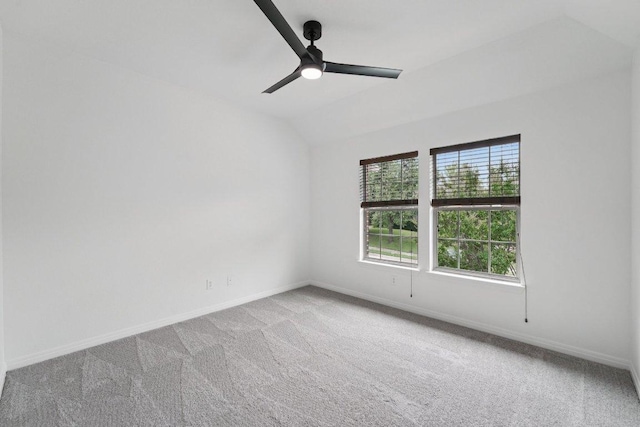 1508 Australis Cv, Austin, TX 78732 - carpeted empty room with a ceiling fan and lofted ceiling