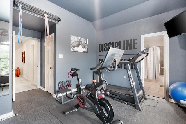 11404 Terrace Meadow Way, Manor, TX 78653 - exercise room with baseboards