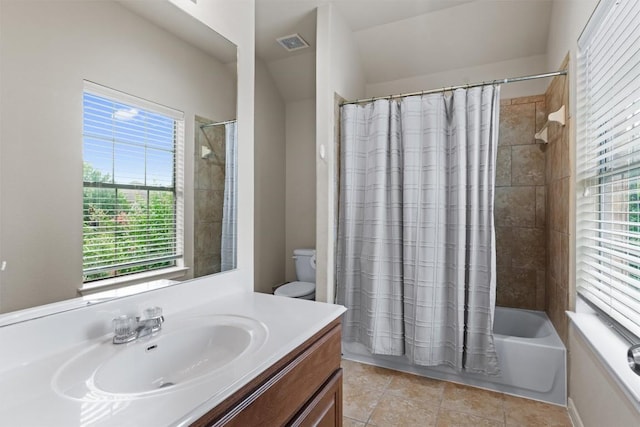 11404 Terrace Meadow Way, Manor, TX 78653 - full bathroom with vanity, shower / tub combo, and tile patterned floors