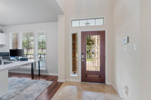 11404 Terrace Meadow Way, Manor, TX 78653 - foyer with healthy amount of natural light and light wood-style flooring