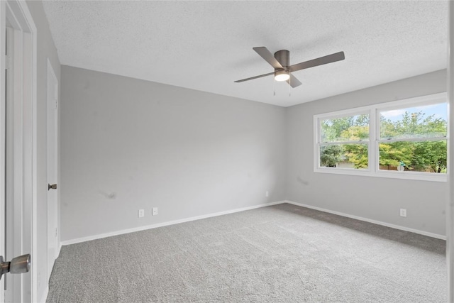 5317 Harvest Ln, Austin, TX 78745 - carpeted empty room with a ceiling fan and a textured ceiling