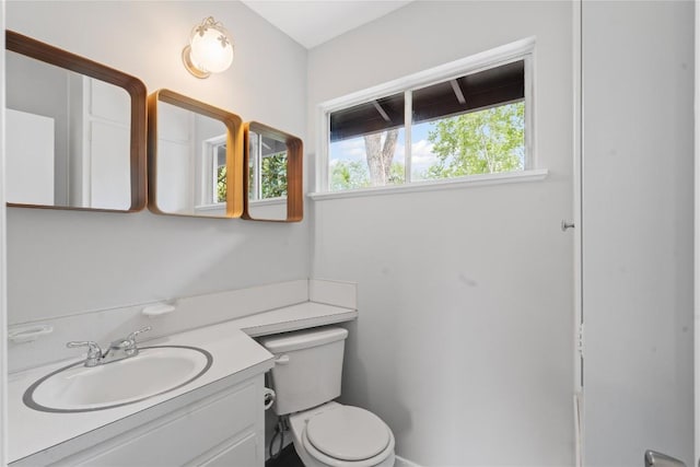 5317 Harvest Ln, Austin, TX 78745 - bathroom featuring vanity and toilet