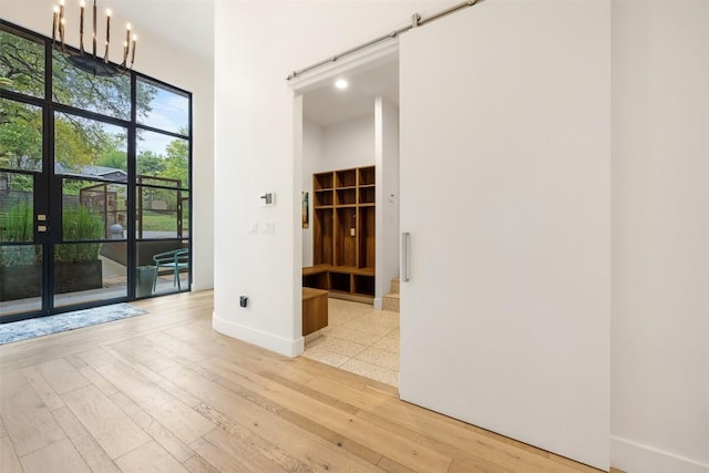 4103 Ridgelea Dr, Austin, TX 78731 - unfurnished room featuring wood finished floors and french doors
