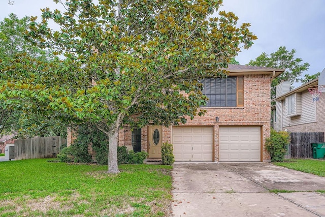 12711 Possum Hollow Dr, Austin, TX 78729 - view of front of house featuring brick siding, concrete driveway, and a garage