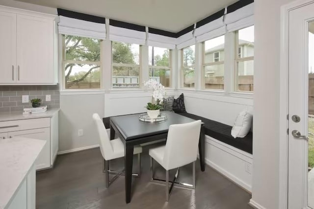 229 Regatta Trl, Leander, TX 78641 - dining area with dark wood finished floors