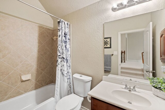 1802 Tall Chief, Leander, TX 78641 - bathroom featuring a textured wall, vanity, and shower / bath combo