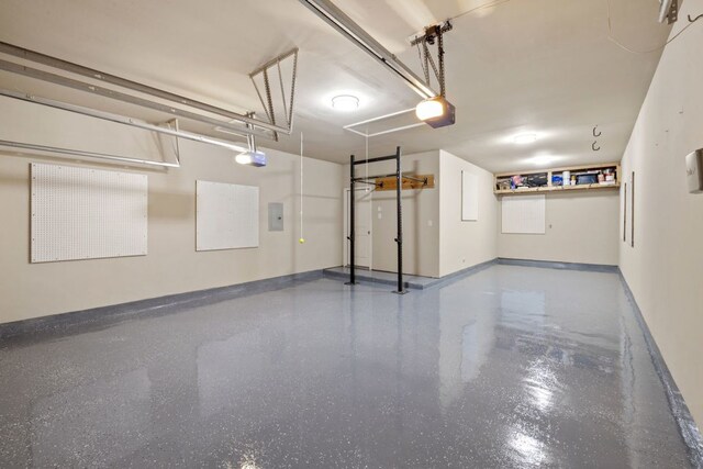 1802 Tall Chief, Leander, TX 78641 - garage featuring a garage door opener and electric panel