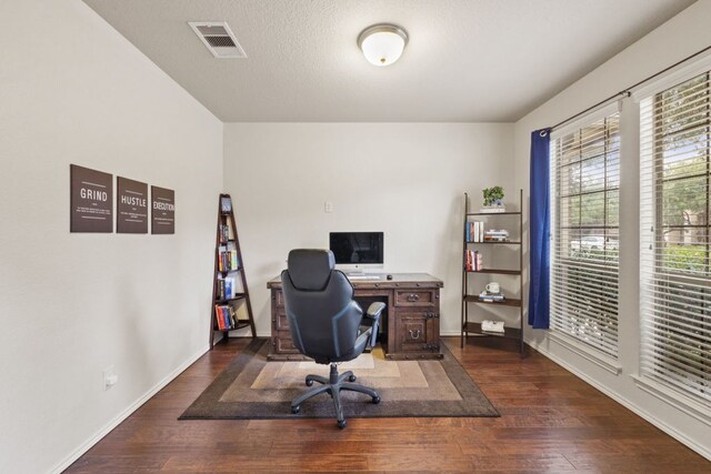 1802 Tall Chief, Leander, TX 78641 - home office with hardwood / wood-style floors and baseboards
