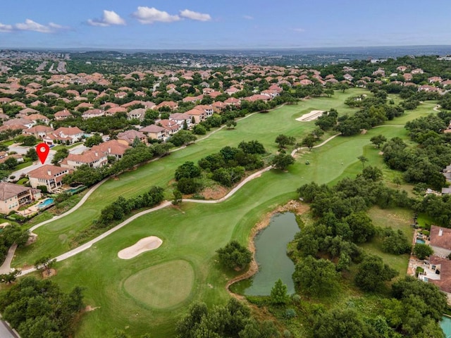 4605 Bat Falcon Dr, Austin, TX 78738 - view of property location with a large body of water, a local golf course, and nearby suburban area