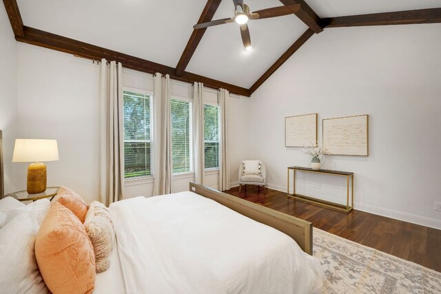 2705 Pyramid Dr, Austin, TX 78734 - bedroom with wood finished floors and a ceiling fan
