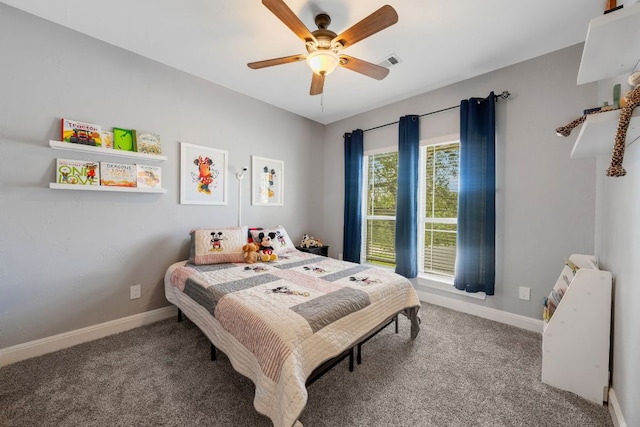 2705 Pyramid Dr, Austin, TX 78734 - bedroom featuring carpet floors and ceiling fan