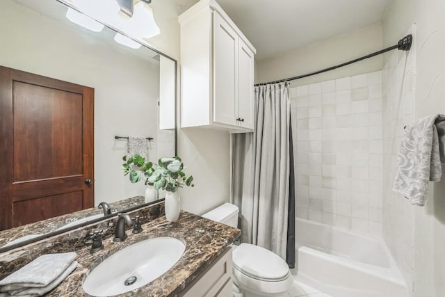 2705 Pyramid Dr, Austin, TX 78734 - full bath featuring vanity and shower / bathtub combination with curtain