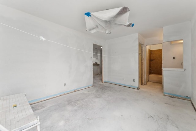 11303 Nicole Cv, Austin, TX 78753 - unfurnished bedroom with unfinished concrete floors and connected bathroom