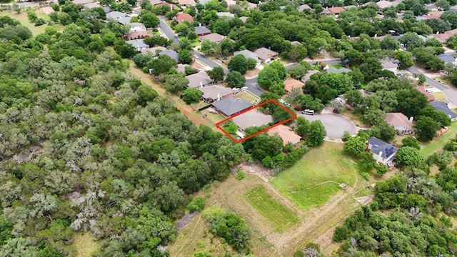 9602 Tea Rose Trl, Austin, TX 78748 - aerial overview of property's location featuring property boundaries highlighted and nearby suburban area
