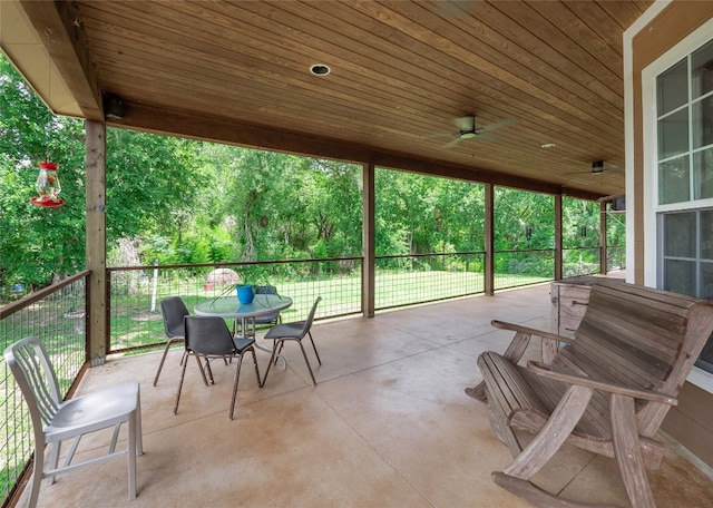 209 Old Sayers Rd, Elgin, TX 78621 - view of patio featuring outdoor dining space and a ceiling fan