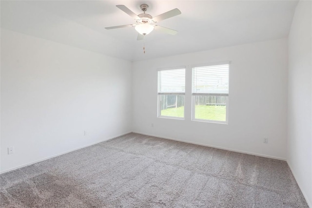 421 Bluejack Way, Hutto, TX 78634 - carpeted empty room with a ceiling fan and baseboards