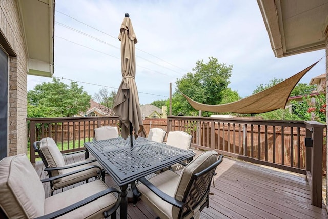 500 Olympic Dr, Pflugerville, TX 78660 - wooden terrace featuring outdoor dining space