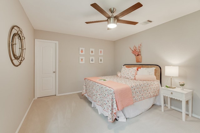 1708 Lion Heart Dr, Cedar Park, TX 78613 - carpeted bedroom with baseboards and ceiling fan