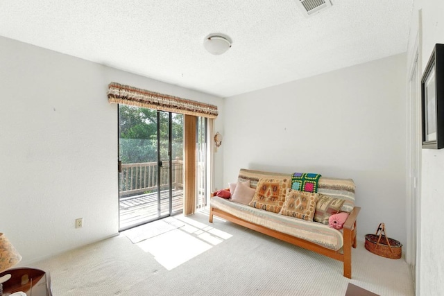 2500 Dana Cv, Austin, TX 78746 - sitting room with carpet floors and a textured ceiling