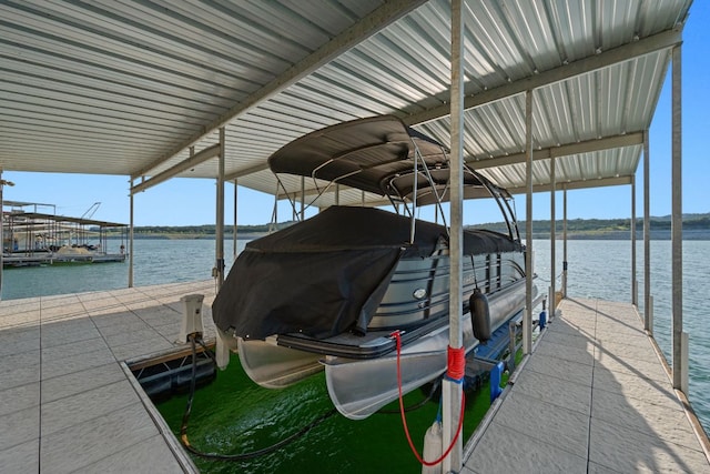 8140 Joy Rd, Volente, TX 78641 - dock featuring boat lift and a water view