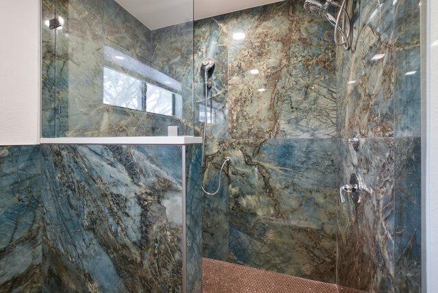 6203 Olympic Overlook Dr, Austin, TX 78746 - bathroom view of a marble finish shower
