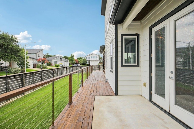 7000 Zachary Dr, Austin, TX 78724 - wooden terrace with a residential view and a lawn