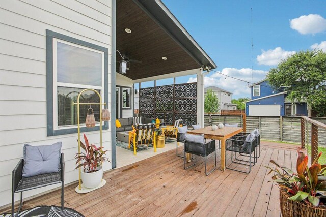 7000 Zachary Dr, Austin, TX 78724 - wooden deck with outdoor dining area