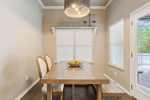 13 Mojave Ln, Belton, TX 76513 - dining space featuring wood finished floors and ornamental molding
