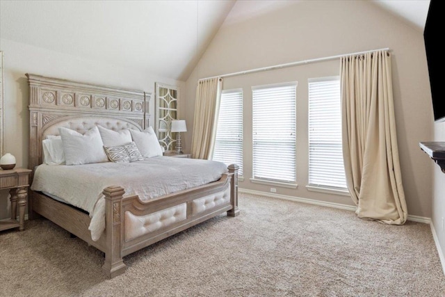 13 Mojave Ln, Belton, TX 76513 - bedroom featuring vaulted ceiling and carpet floors
