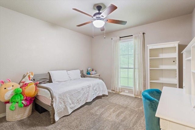 13 Mojave Ln, Belton, TX 76513 - carpeted bedroom with a ceiling fan