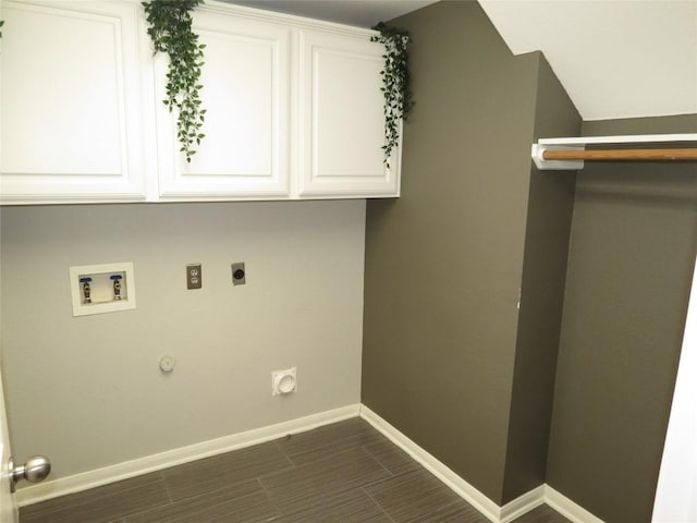 4008 Sable Oaks Dr, Round Rock, TX 78664 - laundry room featuring hookup for an electric dryer, washer hookup, cabinet space, and hookup for a gas dryer