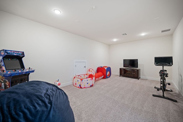 4628 Vieste Vw, Leander, TX 78641 - rec room with carpet floors and recessed lighting
