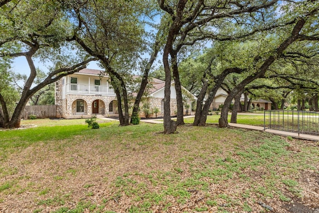 4003 Park Dr, Round Rock, TX 78681 - view of yard with a balcony