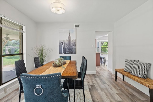 4003 Park Dr, Round Rock, TX 78681 - dining room with light wood finished floors and baseboards
