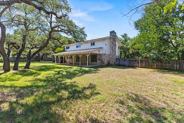 4003 Park Dr, Round Rock, TX 78681 - fenced backyard featuring a patio area