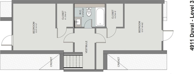 4911 Duval, Austin, TX 78751 - view of floor plan / room layout