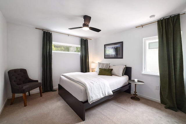1303 Deloney St, Austin, TX 78721 - bedroom featuring carpet and ceiling fan