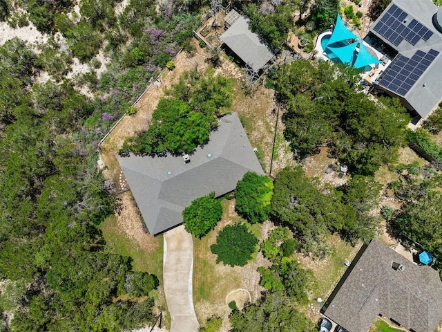 21013 Ridgeview Loop, Lago Vista, TX 78645 - aerial view of a pool area