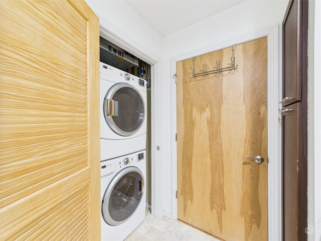1600 Barton Springs Rd Unit 5107, Austin, TX 78704 - laundry room with stacked washing machine and dryer